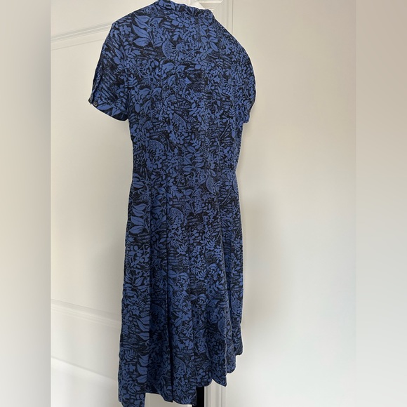 Brooks brothers 100% silk size 0 midi pleated dress - Picture 5 of 8